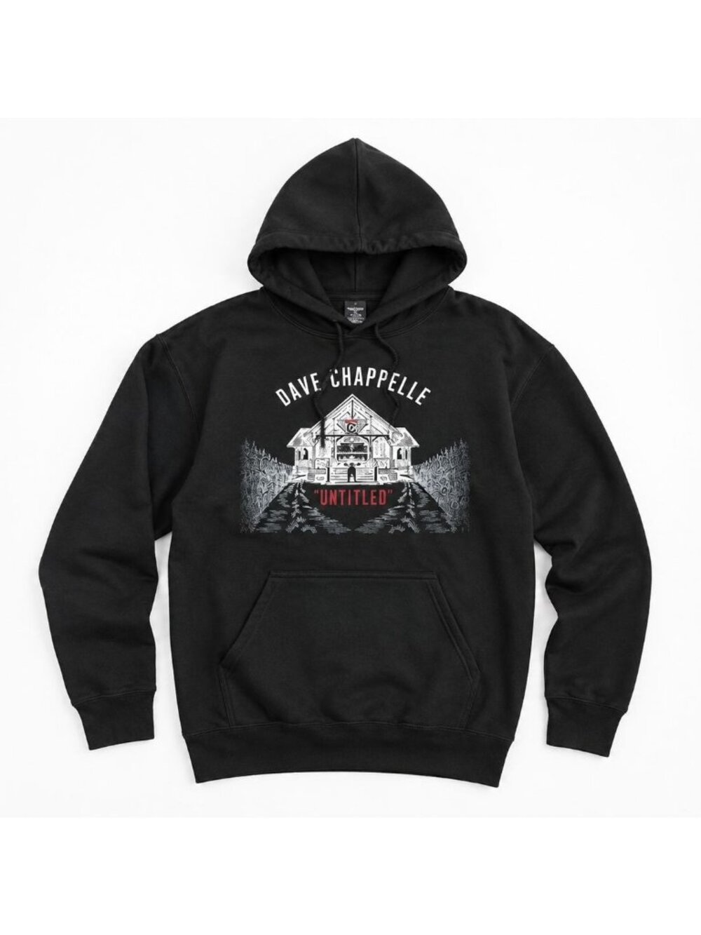 Dave Chappelle Untitled Tour Graphic Hoodie Men's Large Black Pullover